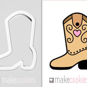 Boot Cookie Cutter, Cowboy Boot Cookie Cutter, Cowboy Cookie Cutter, Western