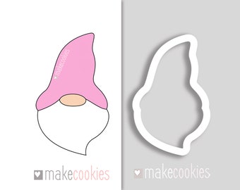 Gnome Cookie Cutter, Christmas Cookie Cutters, Santa Cookie Cutter