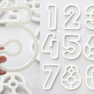 Number Cookie Cutters, Anniversary cutters, Birthday Cookie Cutters
