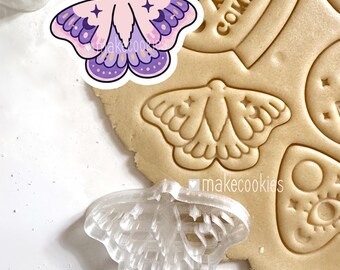 Moth Cookie Cutter - Magic Halloween Butterfly - Fondant and Clay Cutters