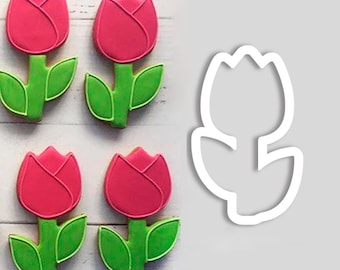 Tulip Cookie Cutter: Floral Fondant Cutter