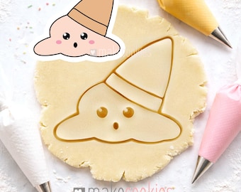 Funny Ice Cream Cookie Cutter: Stamp for baking, fondant, clay and other crafts