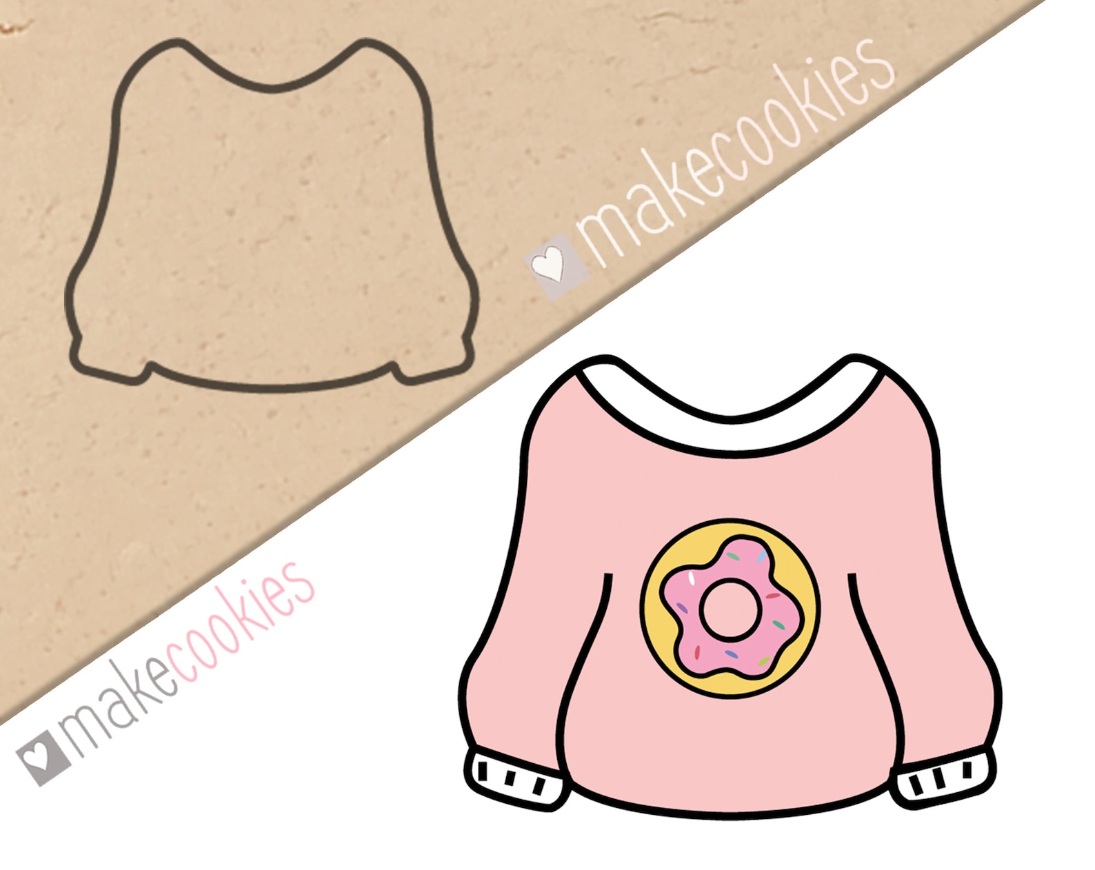 Sweater Cookie Cutter Christmas cookie cutters Fondant Etsy