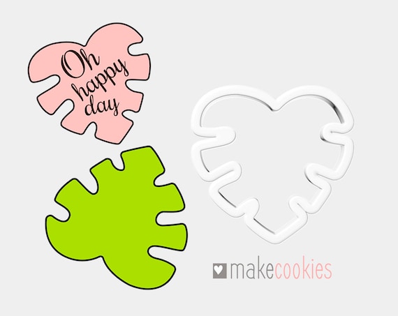 Cinco de mayo Jungles Cookie Cutter Fiesta cookie cutters Tropical Leaf Cookie Cutter Fondant Cutter