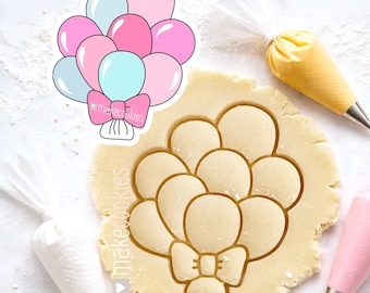 Balloon Cookie Cutter: Celebration & Baby Shower Fondant Cutter