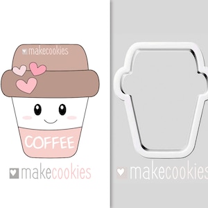 Coffee Cookie Cutter,  Latte Cookie Cutter, Frappuccino, Cup Cookie Cutter