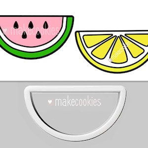 Piece Cookie Cutter, Lemon Cookie Cutter, Taco Cookie Cutter, Watermelon, Kiwi Cookie Cutter, Cookie cutters