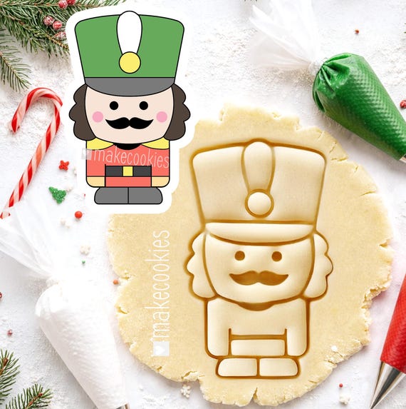 Nutcracker Cookie Cutter for Christmas baking, gifts and clay ornaments