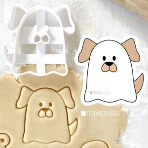 Dog Ghost Cookie Cutter, Halloween Cutters, Fondant Cutters