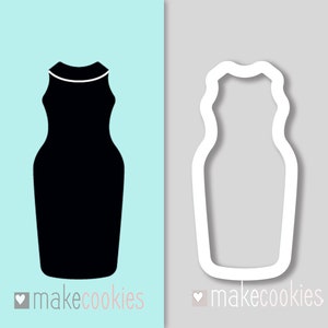 Dress Cookie Cutter l Prom Dress cutters l Wedding Dress cookie cutter l Bridal Shower Dress