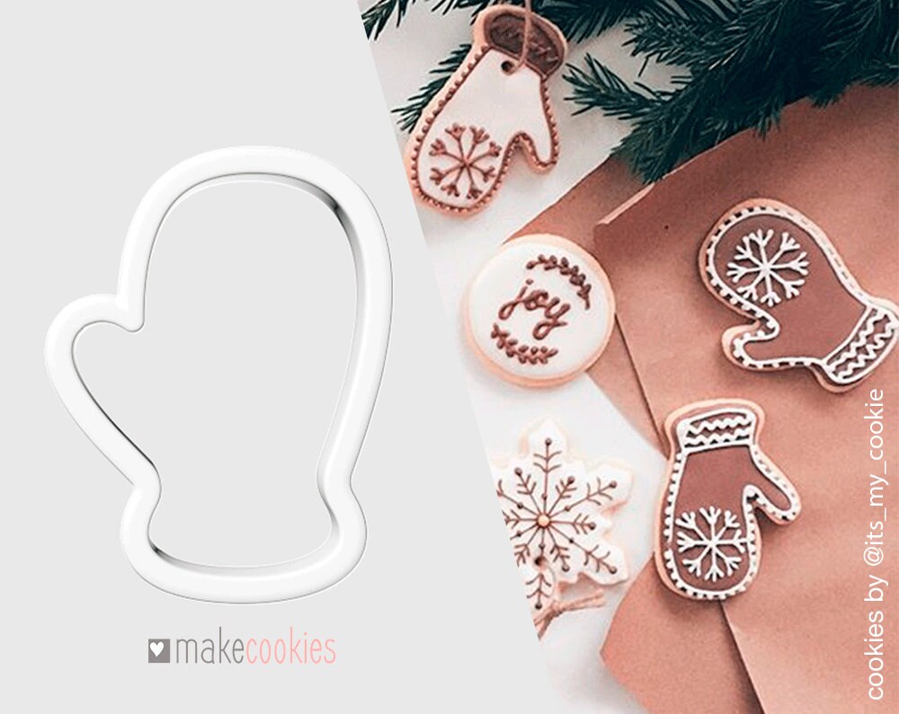 Foose Mitten Cookie Cutter - 5 Inch Christmas Winter Cookie Cutter Made In USA