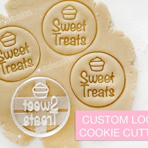 Custom Logo Cookie Cutter on your design or photo. Personalized 3d printed cookie cutters