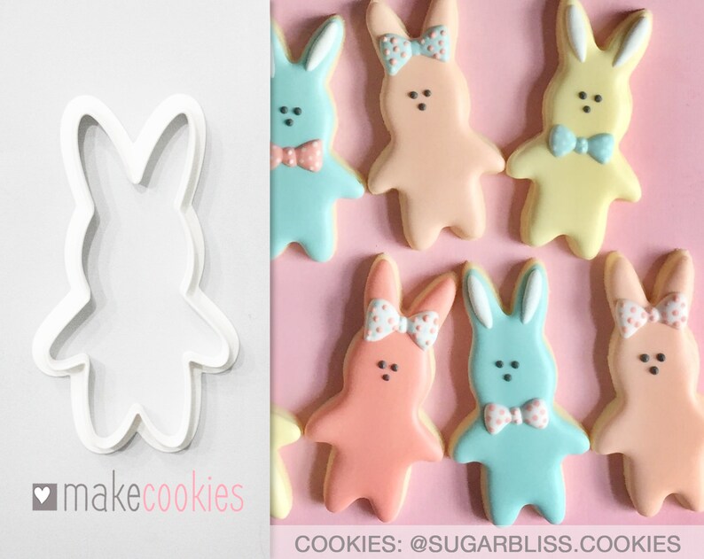 Bunny Cookie Cutter Rabbit Cookie Cutter Clay Cutters | Etsy