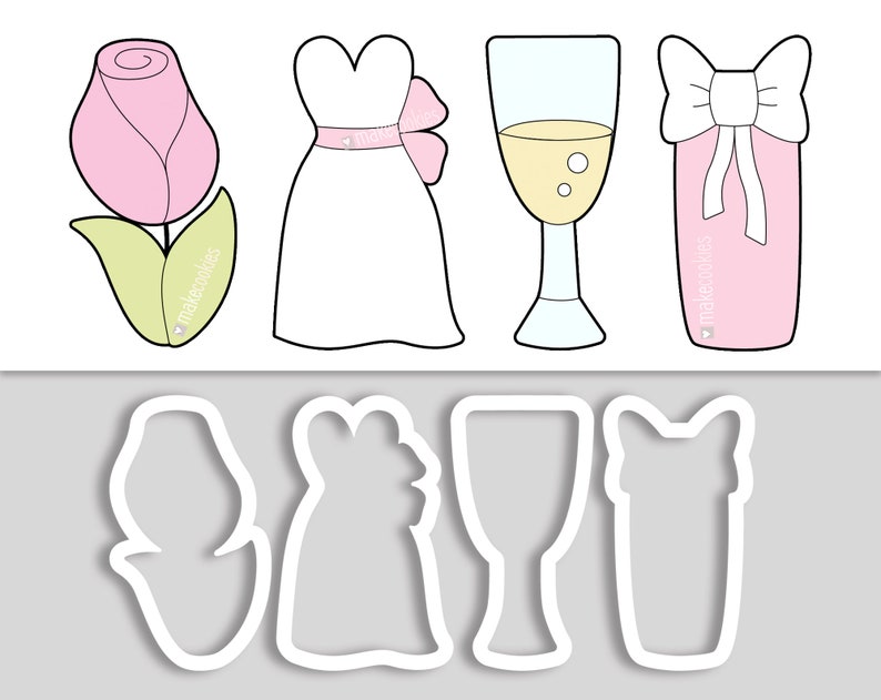 Wedding Cookie Cutter Set image 1