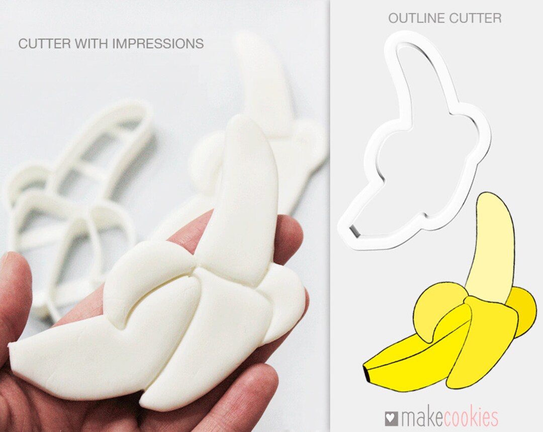 Banana Cookie Cutter Cookie Cutters Fruit Cookie Cutter Etsy Canada