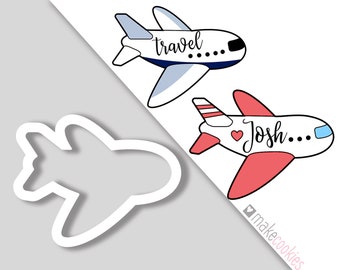 Airplane Cookie Cutter: Travel & Boy Birthday Cookies