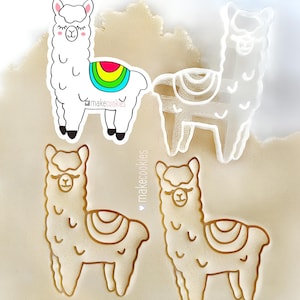 Llama Cookie Cutter #2, Fondant cutter, Alpaca, Cinco de mayo