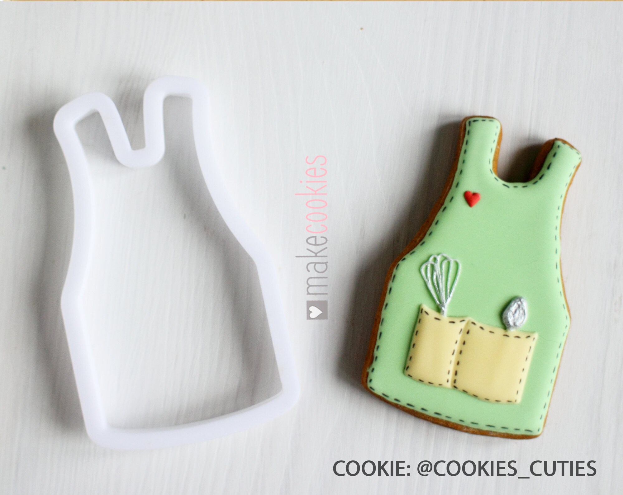 Apron / Oven Glove Cookie Cutter L Fondant Cutter L Sharp Etsy