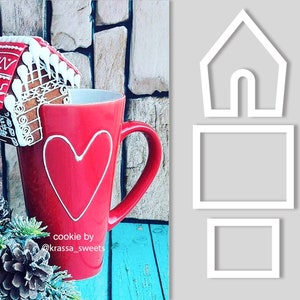 Mini Gingerbread House Cookie Cutters Set (3 PCS)