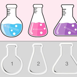 Test Tube Cookie Cutter: Science Chemistry PLA Plastic