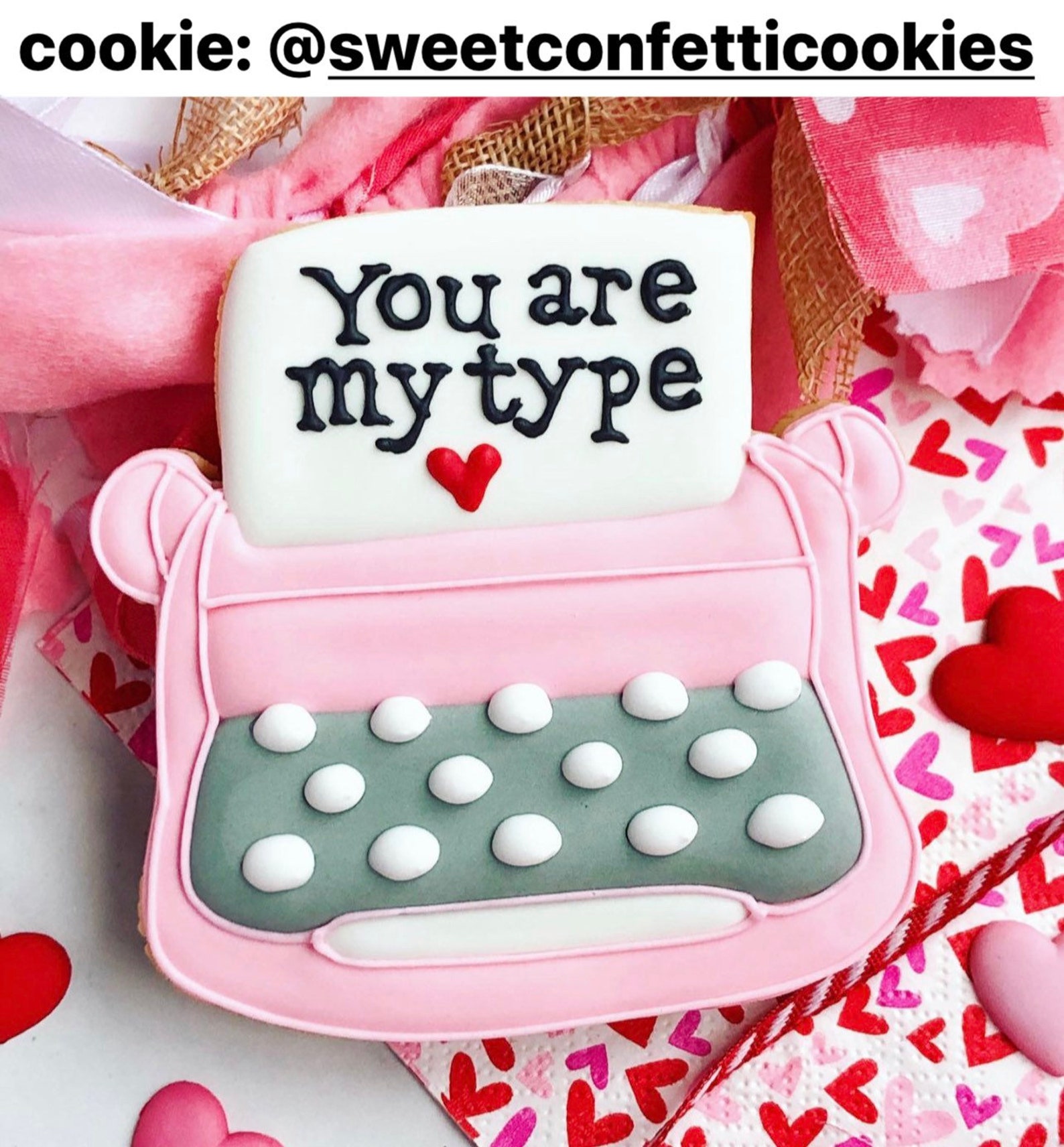 Typewriter Cookie Cutter Valentine's Day Cookie Cutters Etsy