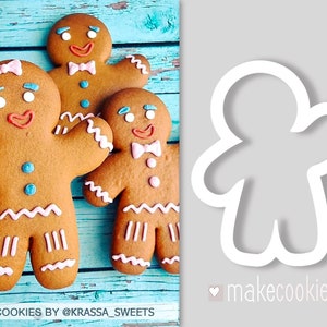 Gingerbread Man Cookie Cutter, Christmas Cookie cutters, Fondant cutters