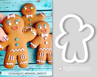 Gingerbread Man Cookie Cutter: Christmas Baking, Fondant Cutter