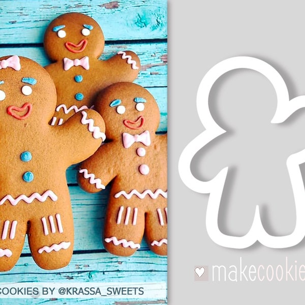 Gingerbread Man Cookie Cutter: Christmas Baking, Fondant Cutter