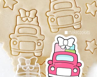 Kersttruck koekjesvormpje: Feestelijke koekjesstempel
