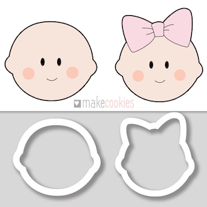 Baby Cookie Cutter, Baby shower cookie cutters, Baby Birthday
