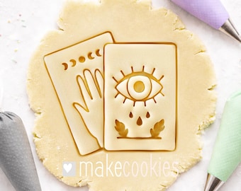Tarot Cards Cookie Cutter - Magic Halloween - Fondant and Clay Cutters