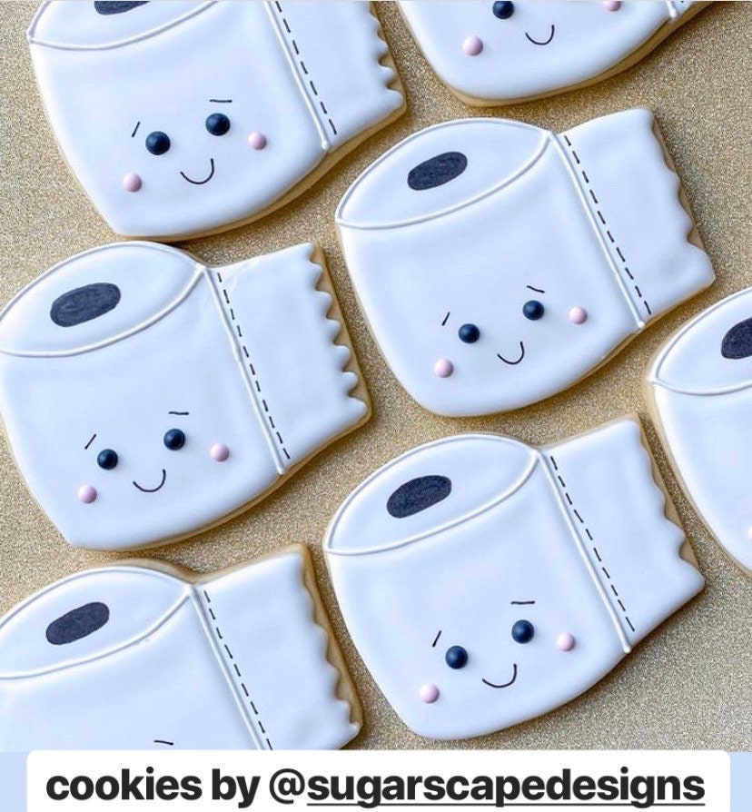 Toilet Paper Cookie Cutter Toilet Cookie Cutter Fondant Etsy