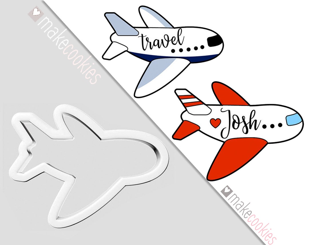 Airplane Cookie Cutter, Aircraft Cookie Cutter, Cookie Cutters, Fondant