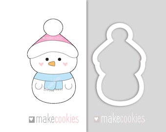Snowman cookie cutter