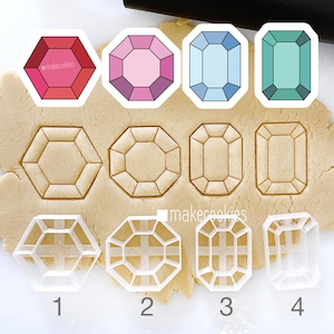Gem Stones Cookie Cutters