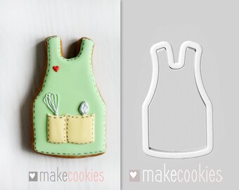 Apron Cookie Cutter l Fondant cutter l Sharp edges l Clay cutter l 3d printed l Clean cut