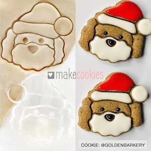Christmas Dog Cookie Cutter, Christmas Cookie Cutters, Fondant Cutters