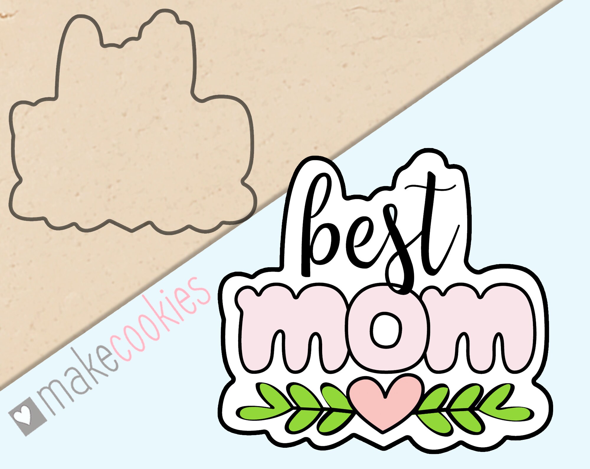 Best Mom Cookie Cutter Mother's Day cutters Hand Etsy