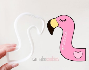 Flamingo Ausstechform l Fondant Ausstechformen l Love Ausstechformen l 3D gedruckt l Flamingokopf