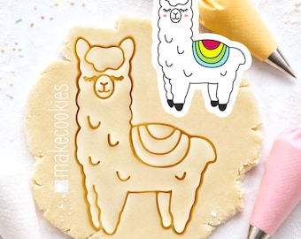 Llama Cookie Cutter: Alpaca Fondant, Baking & Clay cutter