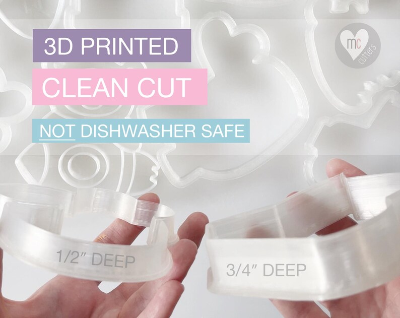 Vegetable Cookie Cutter Set: 3D Printed PLA Plastic image 3