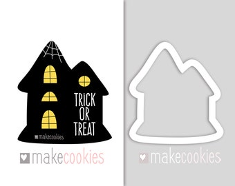 Haunted House Cookie Cutter, Halloween Cookie Cutters