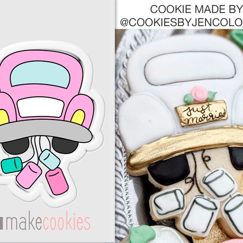 Just Married Wedding Cookie Cutters Etsy