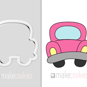 Car Cookie Cutter, Fondant cutters, Just Married Cookie Cutter, Wedding Car