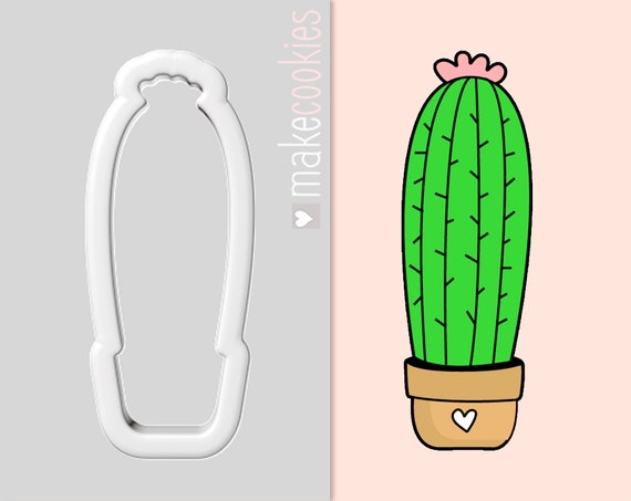 Kawaii Succulent Cookie Cutter Bakerlogy