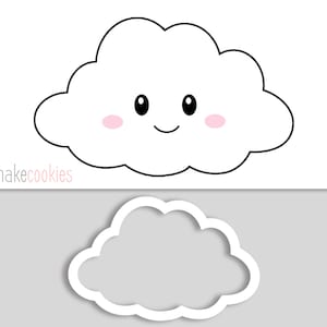 Cloud Cookie Cutter, Baby Shower Cookie Cutters, Fondant Cutters