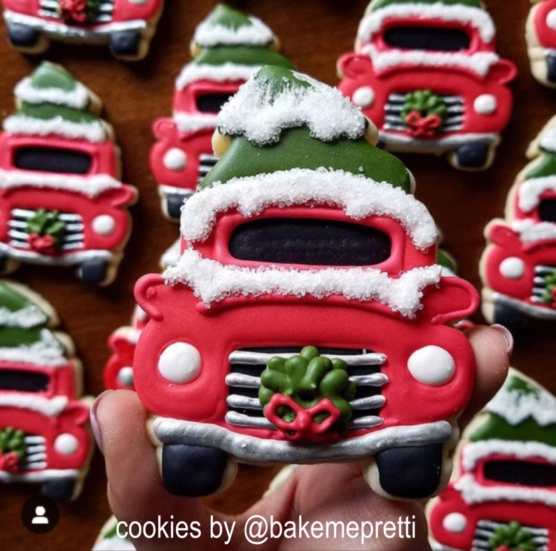 Christmas Truck Cookie Cutter Christmas Cookie Cutters Etsy