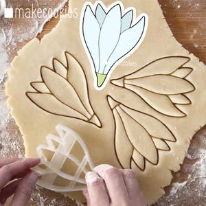 Flower Cookie Cutter #3, Mother&#39;s Day Cutters, Cookie Stamp, Fondant Cutters