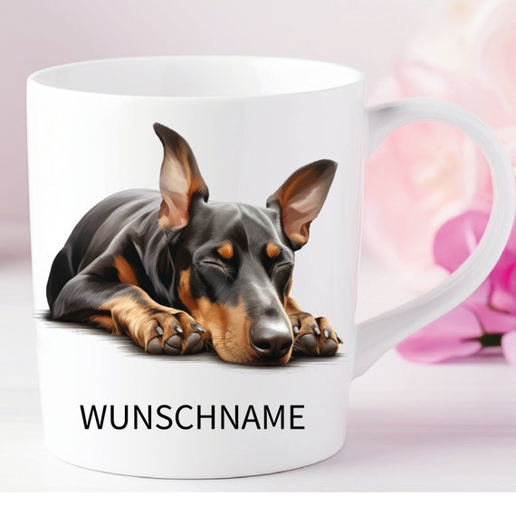 Personalisierte Doberman Pinscher Dog Mom  auch mit Wunschname