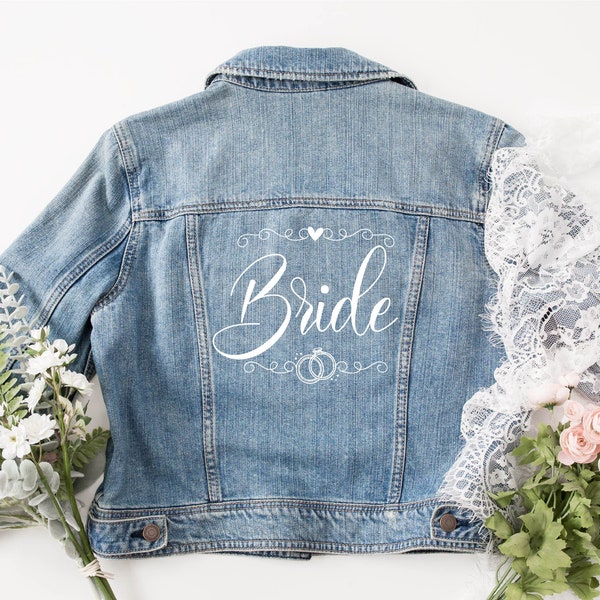 Bügelbild  Bride Braut  mit Wunschnamen &   Datum Statement Shirt